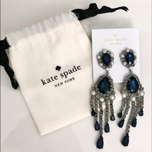 Kate Spade Blue Chandelier Earrings